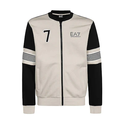 Emporio Armani EA7 Multicolor Striped Baseball Collar Jacket 6RPM57-PJ07Z-1716