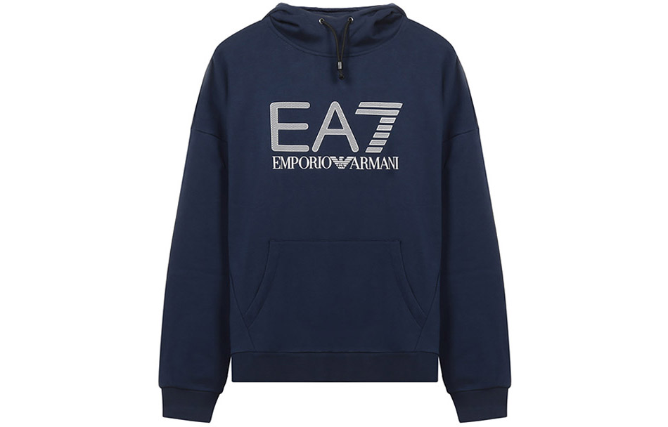 Emporio Armani EA7 Navy Blue Hooded Sweatshirt Jacket 3KPM92-PJ8BZ-1554