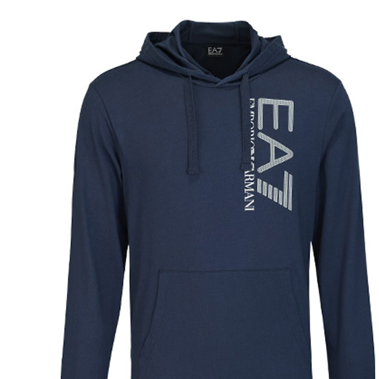 Emporio Armani EA7 Navy Blue Hoodie with Letter Print. 3KPMC2-PJ7BZ-1554 圖 5