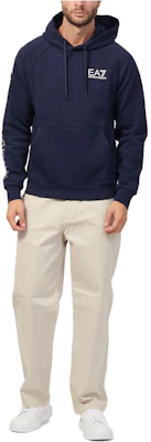 Emporio Armani EA7 Navy Blue Hoodie Letter Print Sweatshirt Lelaki. 8NPM18-PJ05Z-1554 Order Emporio Armani EA7 Navy Blue Hoodie Letter Print Sweatshirt Lelaki. 8NPM18-PJ05Z-1554