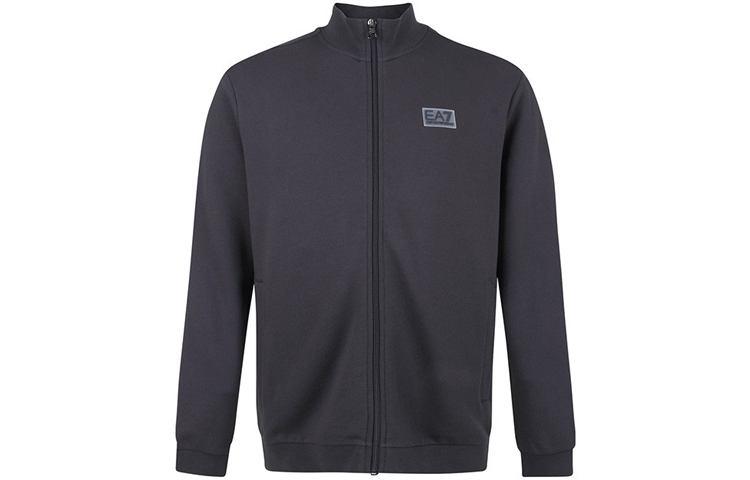 Emporio Armani EA7 Navy Blue Logo High-Neck Zip-Up Jacket 6HPM95-PJ07Z-0578