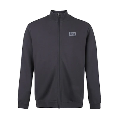 Emporio Armani EA7 Navy Blue Logo High-Neck Zip-Up Jacket 6HPM95-PJ07Z-0578