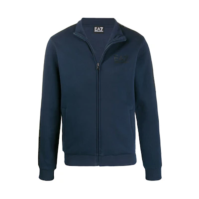 Emporio Armani EA7 Navy Blue Side Logo High Collar Jacket 6GPM31-J07Z-1554