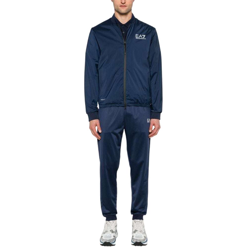 Lookbook 安普里奥·阿玛尼EA7深蓝色拉链休闲夹克 SS24 3DPB13-PNFOZ-1554