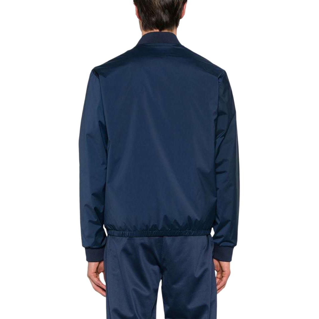 Shop 安普里奥·阿玛尼EA7深蓝色拉链休闲夹克 SS24 3DPB13-PNFOZ-1554
