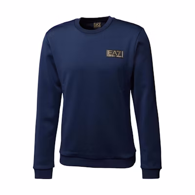 Emporio Armani EA7 Navy Crewneck Sweatshirt with Logo Design 6RPM35-PJRZZ-1554