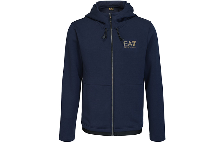 Emporio Armani EA7 Navy Hooded Fashion Zip-Up Jacket 3KPM90-PJ4EZ-1554