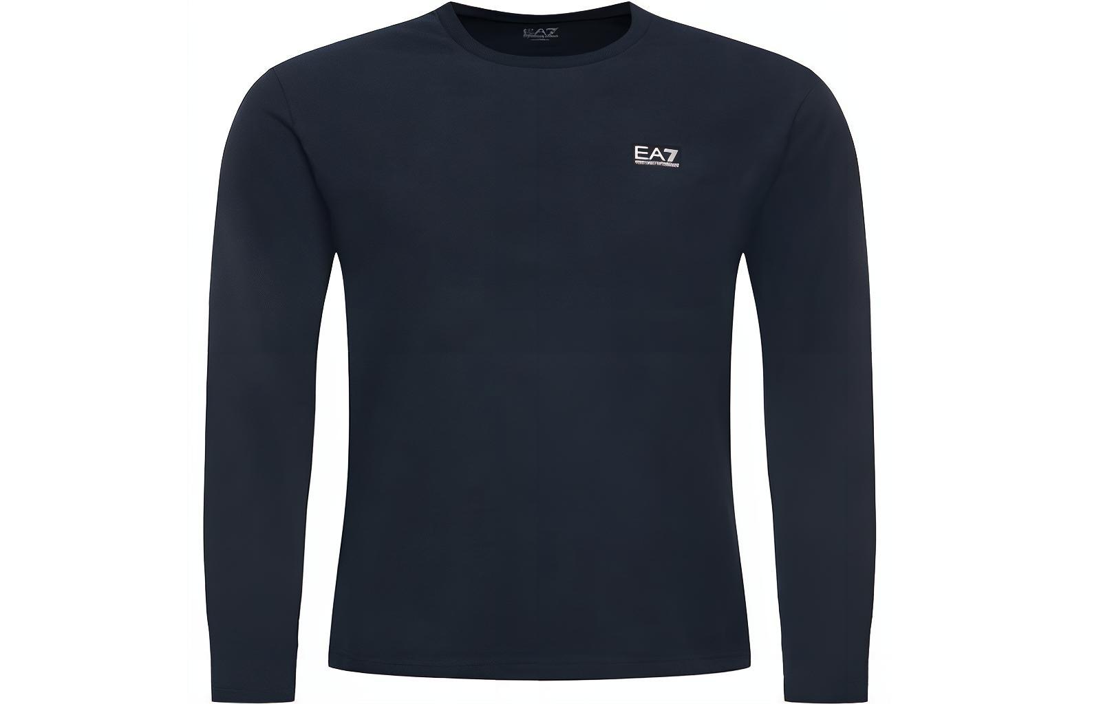 Emporio Armani EA7 Navy Logo Crewneck Sweatshirt Long Sleeve 6GPT40-PJ2AZ-1578