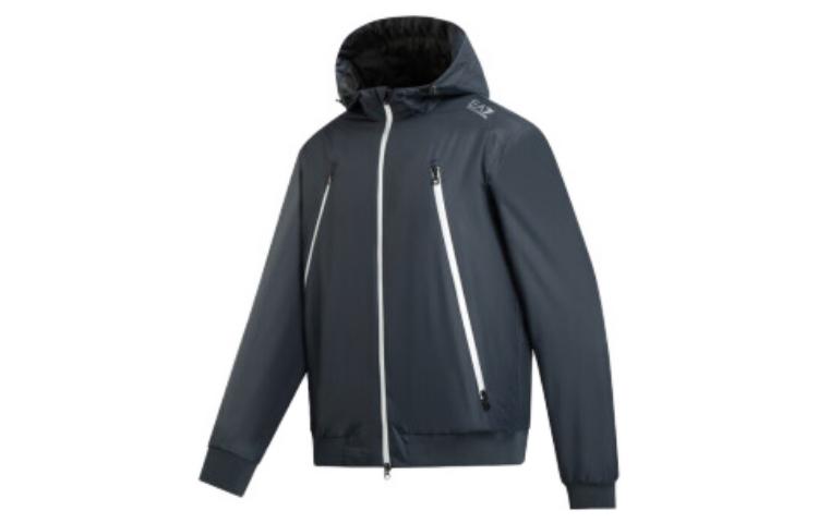 EMPORIO ARMANI EA7 Navy Logo Print Fleece Hoodie Jacket. 6KPB08-PN27Z-1578 圖 4