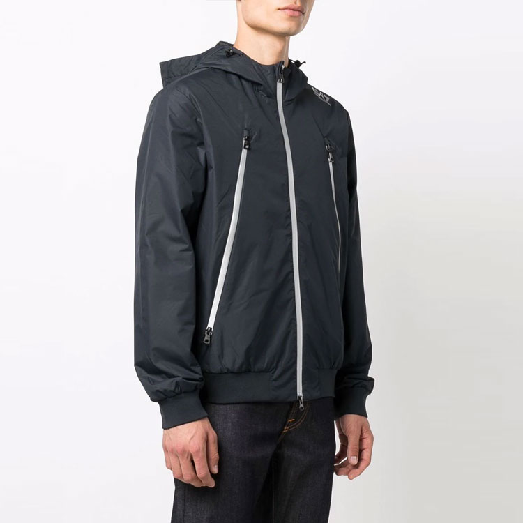 EMPORIO ARMANI EA7 Navy Logo Print Fleece Hoodie Jacket. 6KPB08-PN27Z-1578 圖 7