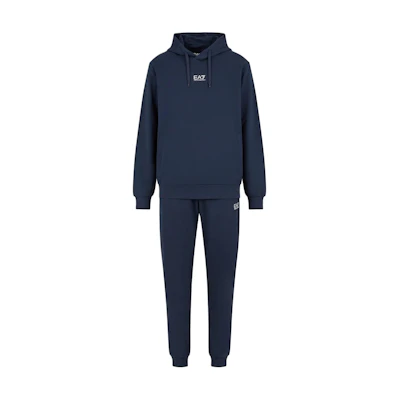 Emporio Armani EA7 Navy Logo Print Hoodie Tracksuit SS24 8NPV64-PJVRZ-0562