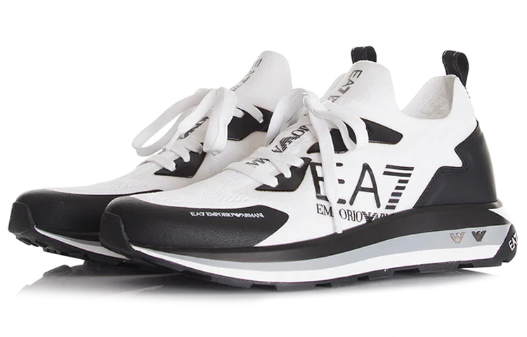 Emporio Armani EA7 Nylon Low-Top 'White Black' 圖 2