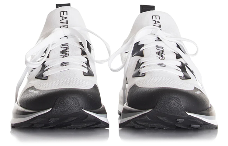 Emporio Armani EA7 Nylon Low-Top 'White Black' 圖 3