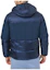 Lookbook Emporio Armani EA7 Patchwork Hooded Zip Down Jacket Blue 6RPB01-PNEOZ-1554