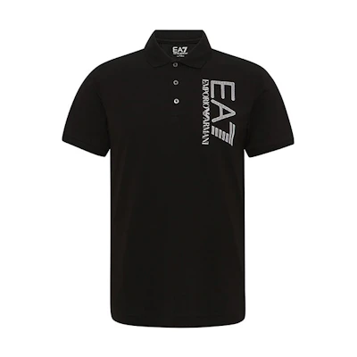 EMPORIO ARMANI EA7 Polo Shirt with Front Logo Print. 3KPF16-PJ03Z-1200