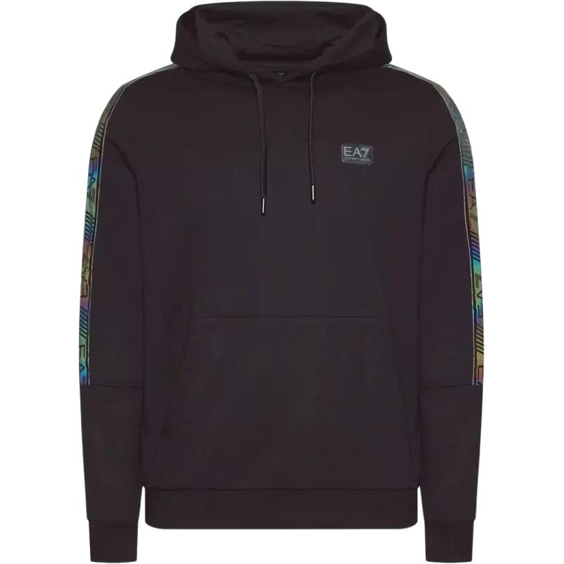 Emporio Armani EA7 Purple Logo Print Hooded Casual Sweatshirt 6LPM44-PJ05Z-1384