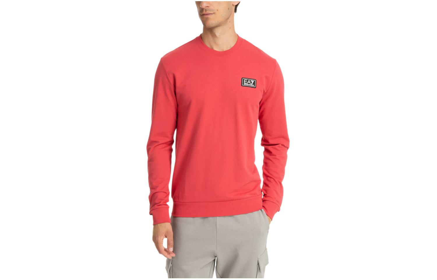 Order Emporio Armani EA7 紅色印字Logo圓領長袖運動衫 6RPM12-PJ05Z-1462