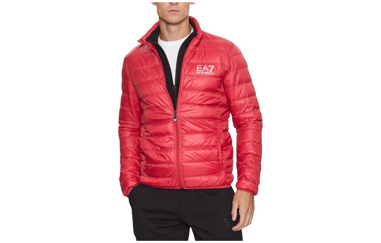 Emporio Armani EA7 Red Full-Zip Puffer Jacket 8NPB01-PN29Z-1462