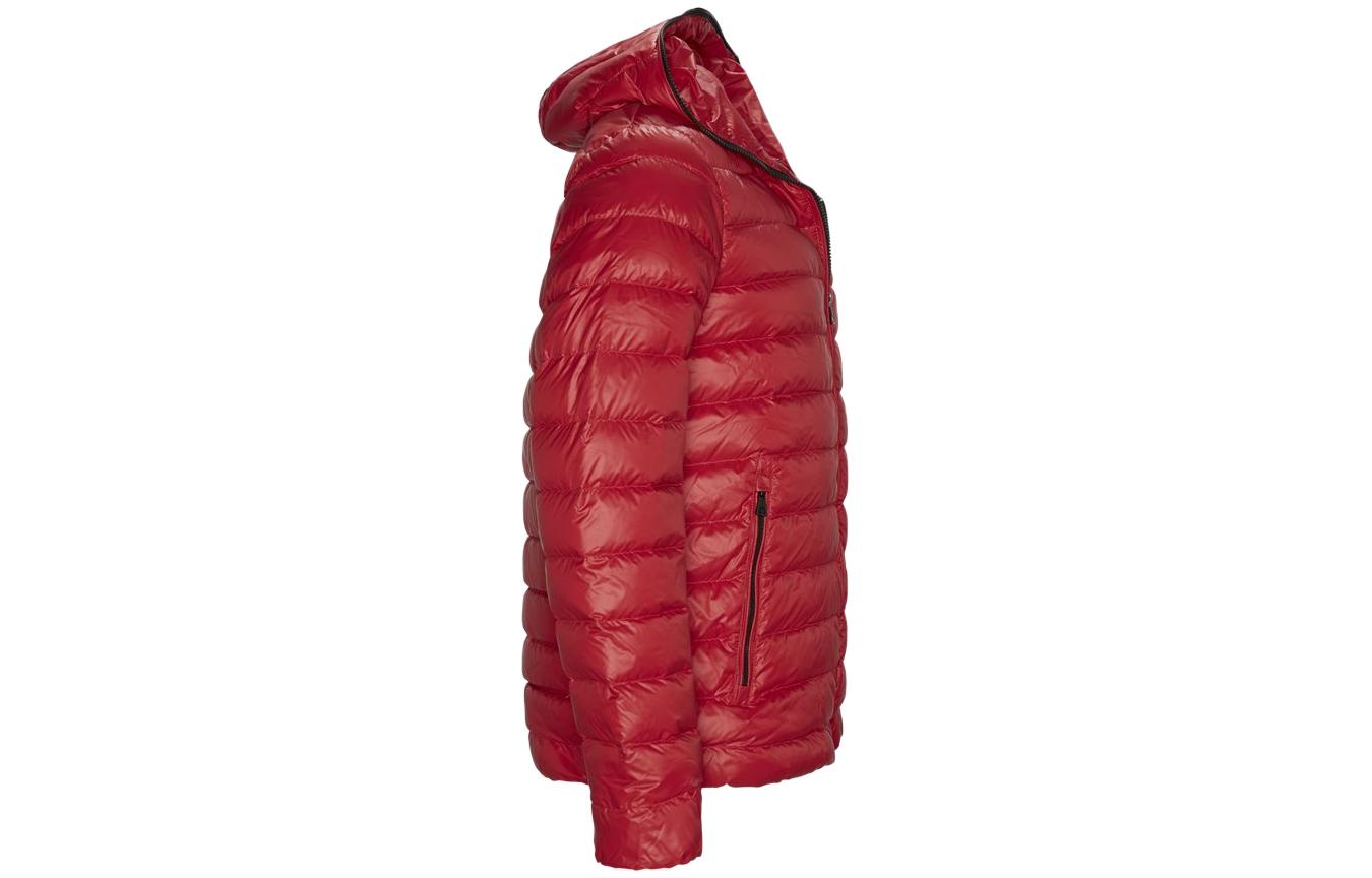 Purchase Emporio Armani EA7 Red Hooded Down Jacket Zip-Up Outerwear 6GPB66-PNR4Z-1450