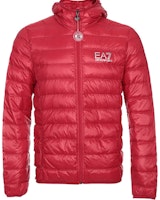 EMPORIO ARMANI EA7 Red Lightweight Down Jacket with Logo Print 8NPB02-PN29Z-1451 EMPORIO ARMANI EA7 Red Lightweight Down Jacket with Logo Print 8NPB02-PN29Z-1451