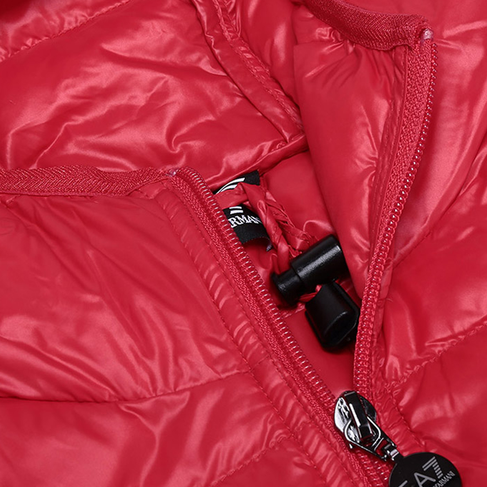 Cheap EMPORIO ARMANI EA7 Jaket Ringan Merah dengan Cetakan Logo 8NPB02-PN29Z-1451