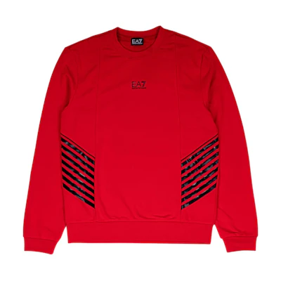 Emporio Armani EA7 Red Solid Color Zip-Up Sports Jacket 6LPM02-PJ16Z-1451
