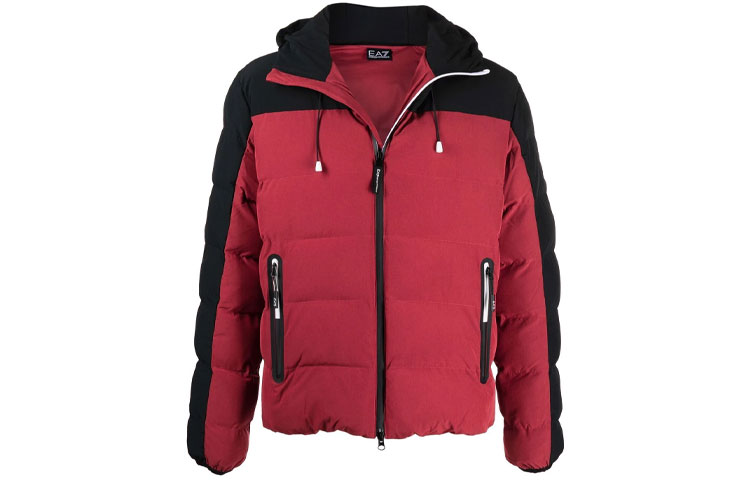 Order EMPORIO ARMANI EA7 红色双拼拉链加厚夹克 6KPB11-PN1BZ-1459