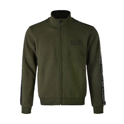 Emporio Armani EA7 Side Logo Stand Collar Jacket Dark Green 6GPM31-J07Z-1852
