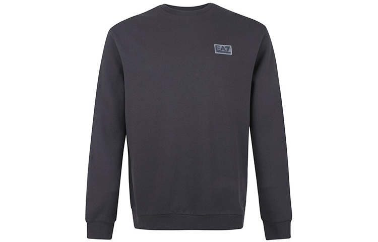 Emporio Armani EA7 Simple Logo Long Sleeve Sweatshirt Navy Blue 6HPM92-PJ07Z-0578