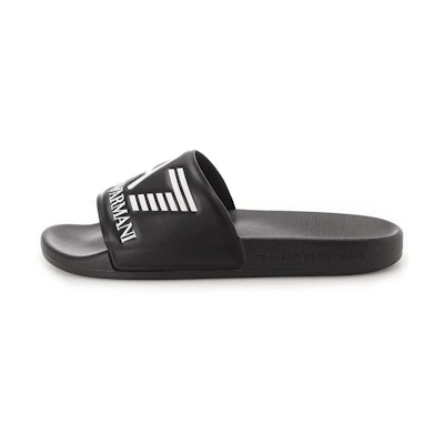 Emporio Armani EA7 Slides 'Logo Print Black'