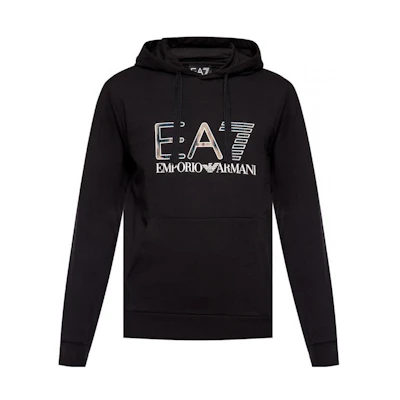 Emporio Armani EA7 Slim-Fit Hooded Sweatshirt Dark Grey 6GPM34-PJ05Z-1200