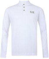 Emporio Armani EA7 Slim-Fit Long Sleeve Polo Shirt White 8NPF05-PJM5Z-1100 Emporio Armani EA7 Slim-Fit Long Sleeve Polo Shirt White 8NPF05-PJM5Z-1100