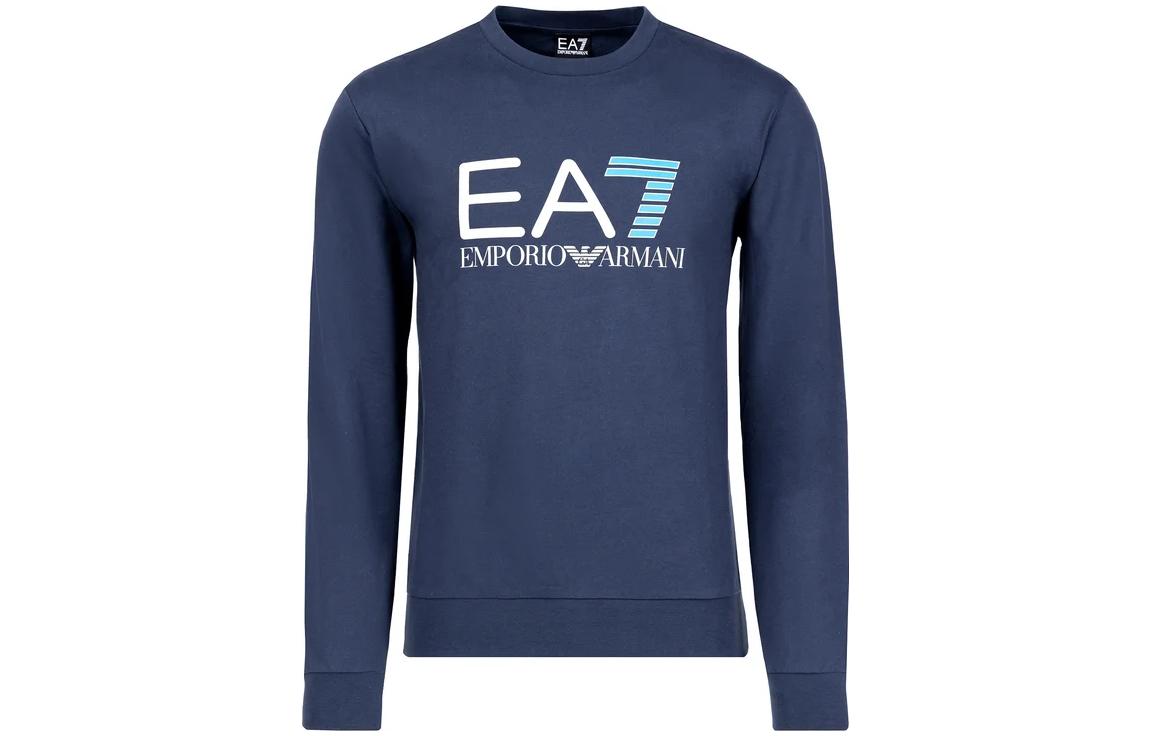 Emporio Armani EA7 Slim Fit Crewneck Sweatshirt Navy Blue 3GPM13-PJ05Z-1554