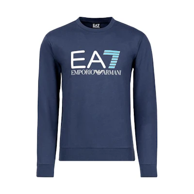 Emporio Armani EA7 Slim Fit Crewneck Sweatshirt Navy Blue 3GPM13-PJ05Z-1554