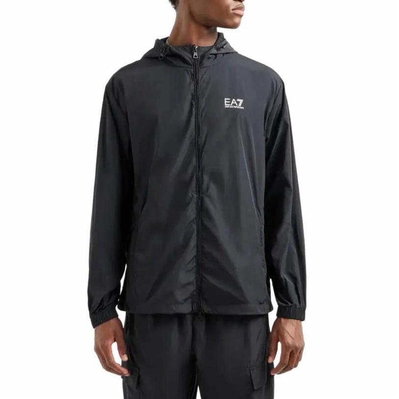 Emporio Armani EA7 Slim Fit Zip Hoodie Jacket Black Fitness Training 7M000211-AF13190-UC001 圖 3