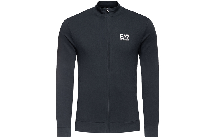 Emporio Armani EA7 Small Logo Stand Collar Casual Jacket - Dark Blue 8NPM01-PJ05Z-1578