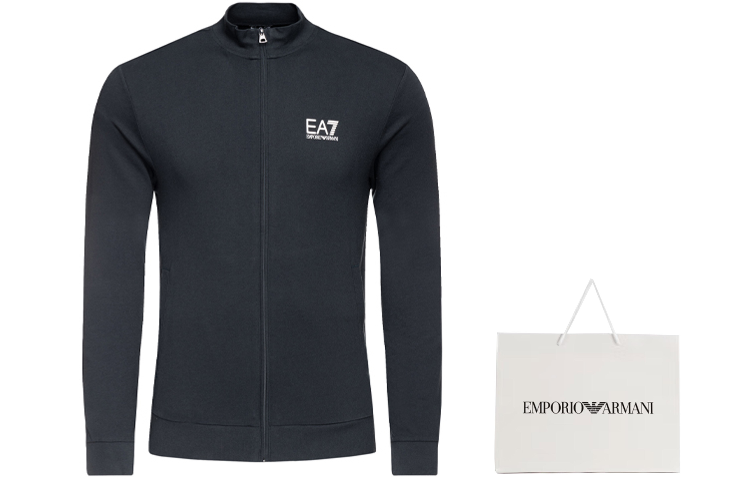 Emporio Armani EA7 Small Logo Stand Collar Casual Jacket - Dark Blue 8NPM01-PJ05Z-1578 圖 3