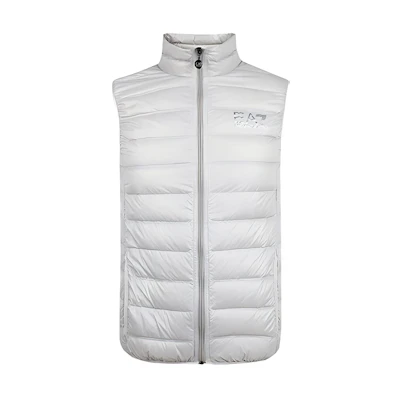Emporio Armani EA7 Solid Down Puffer Vest Gray White 8NPQ01-PN29Z-1940