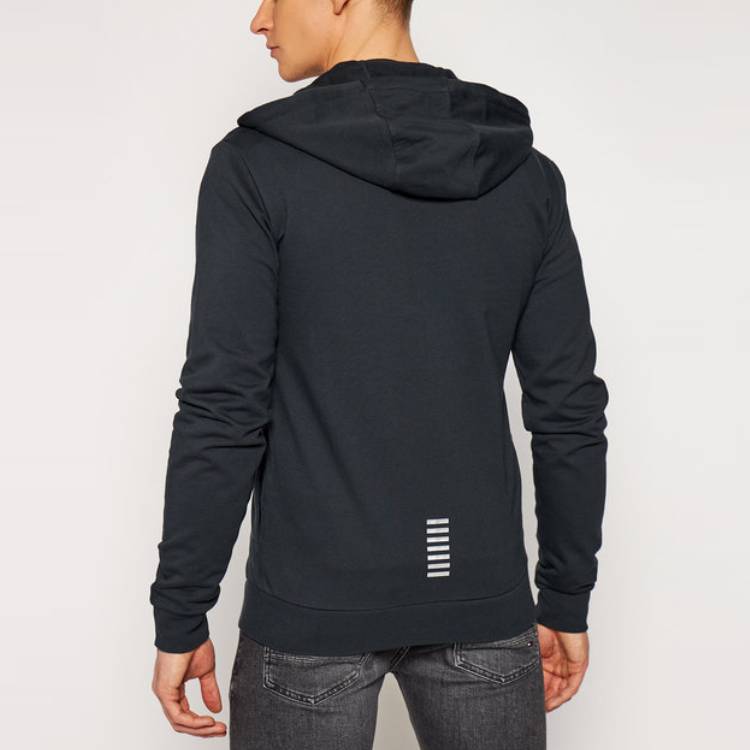 Purchase 엠포리오 아르마니 EA7 솔리드 로고 후드 집업 자켓 - 네이비 블루 8NPM03-PJ05Z-0578