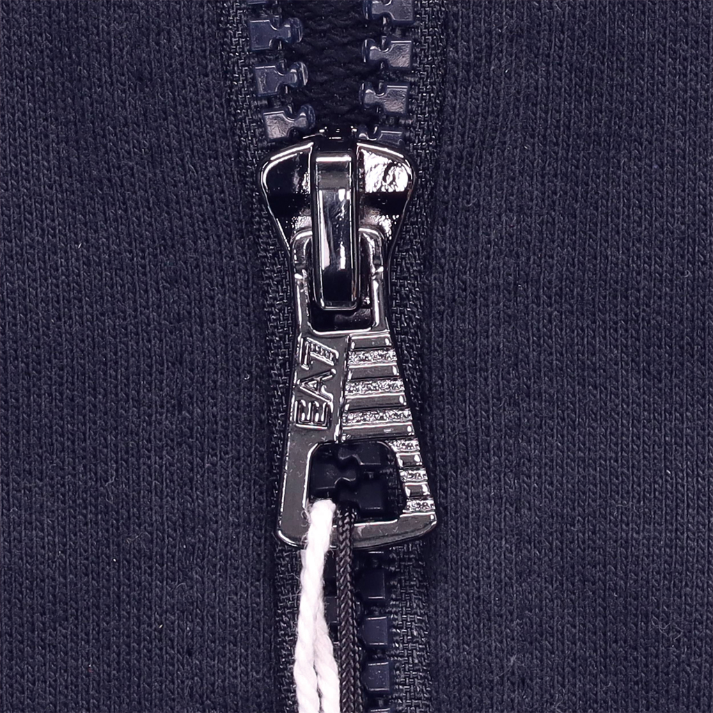 Cheap 엠포리오 아르마니 EA7 솔리드 로고 후드 집업 자켓 - 네이비 블루 8NPM03-PJ05Z-0578