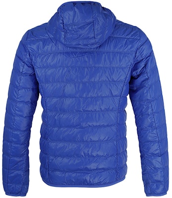 Emporio Armani EA7 Solid Logo Print Hooded Down Jacket Blue Winter Coat 8NPB02-PN29Z-1597 Lookbook Emporio Armani EA7 Solid Logo Print Hooded Down Jacket Blue Winter Coat 8NPB02-PN29Z-1597