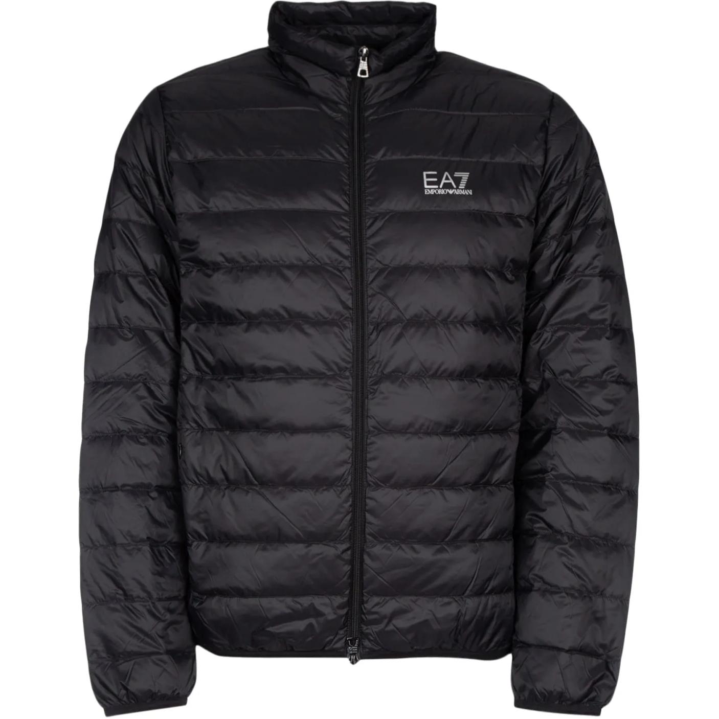 Order 安普里奥·阿玛尼EA7纯色标志拉链夹克 - 木炭黑 8NPB23-PNGPZ-1200