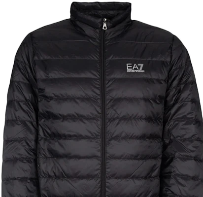 安普里奥·阿玛尼EA7纯色标志拉链夹克 - 木炭黑 8NPB23-PNGPZ-1200 Sizing 安普里奥·阿玛尼EA7纯色标志拉链夹克 - 木炭黑 8NPB23-PNGPZ-1200