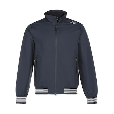 Emporio Armani EA7 Solid Logo Zipper Jacket Winter Night Blue 6KPB07-PN27Z-1578