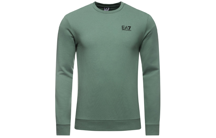 Emporio Armani EA7 SS20 Logo Pullover Sweatshirt Forest Green Men’s 8NPM52-PJ05Z-1858