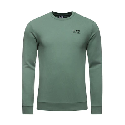 Emporio Armani EA7 SS20 Logo Pullover Sweatshirt Forest Green Men’s 8NPM52-PJ05Z-1858