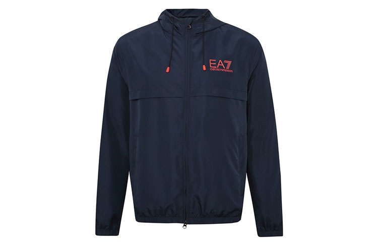 Emporio Armani EA7 SS20 Navy Hooded Zip-Up Jacket 3HPB13-PN28Z-1554