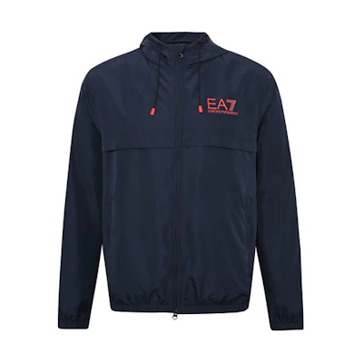Emporio Armani EA7 SS20 Navy Hooded Zip-Up Jacket 3HPB13-PN28Z-1554