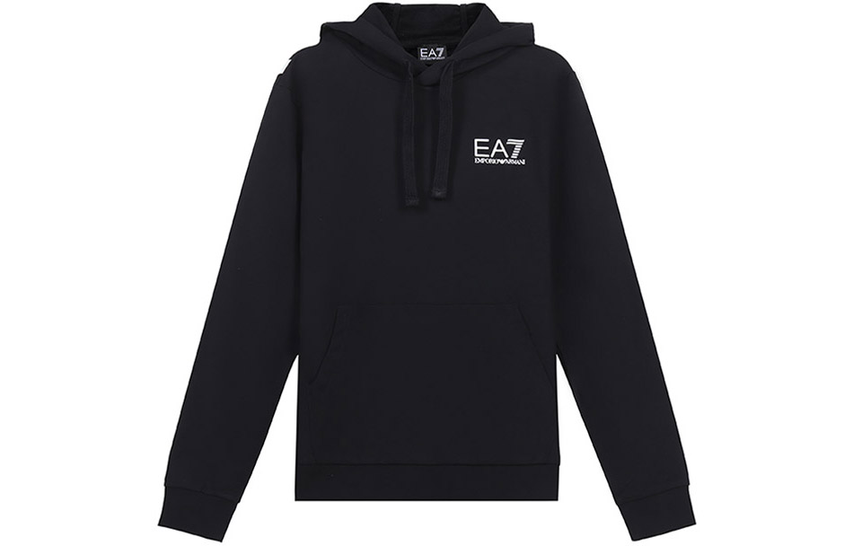 Emporio Armani EA7 SS21 Logo Print Pullover Hoodie Black 3KPM31-PJ8LZ-1200 圖 2
