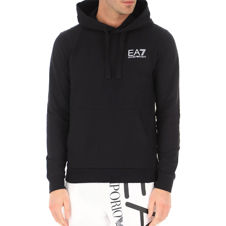 Emporio Armani EA7 SS21 Logo Print Pullover Hoodie Black 3KPM31-PJ8LZ-1200 圖 4